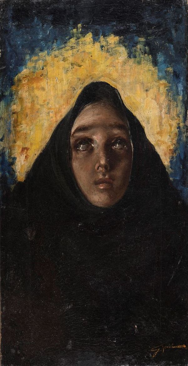 DIPINTO DONNA F.TO GENNARO IROLLI