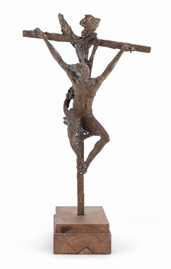 BRONZO CROCIFISSIONE DI PERICLE FAZZINI