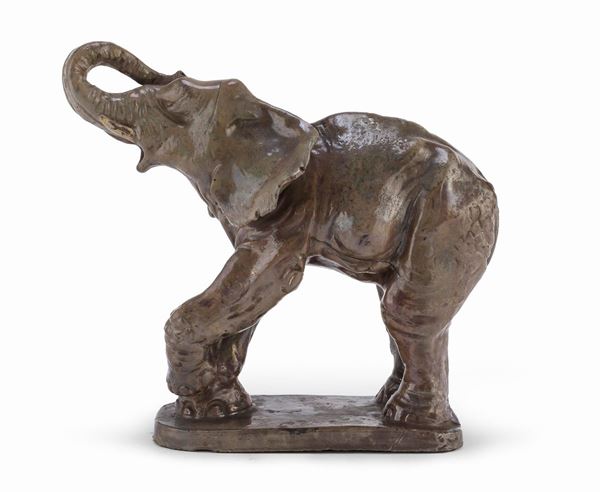 ELEFANTE IN CERAMICA MONASTERO ROMA