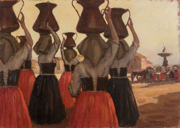DIPINTO PORTATRICI DI REN ATO BERARDI
