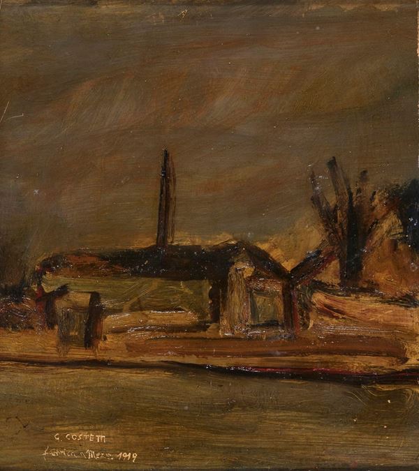 DIPINTO FABBRICA DI GIOVANNI COSTETTI