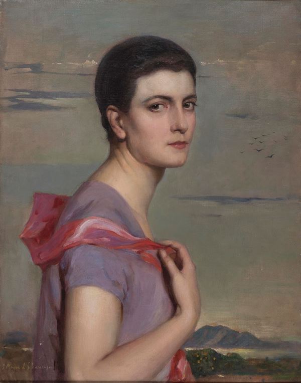 DIPINTO DONNA DEL NOVECENTO