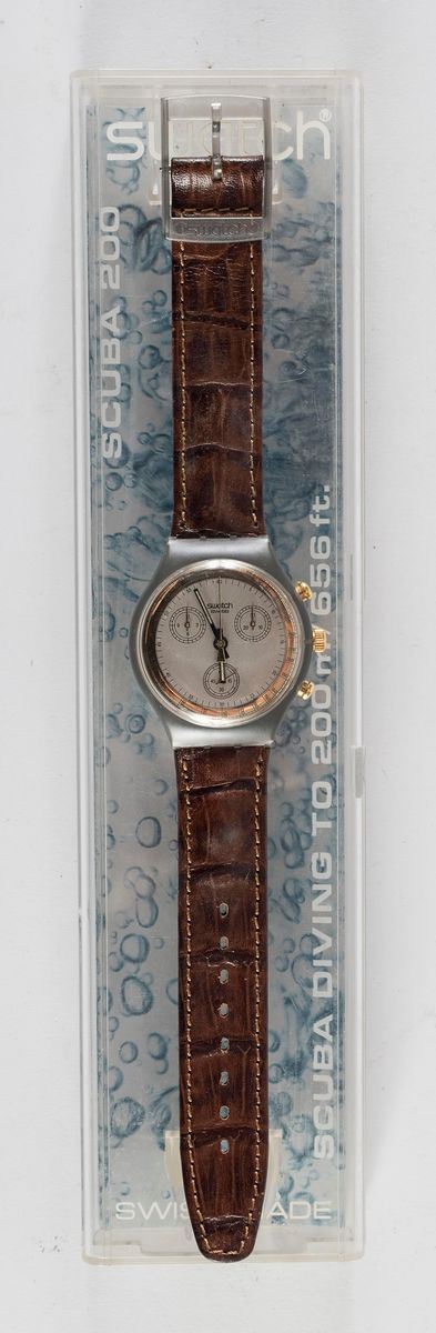 OROLOGIO SWATCH CHRONO GOLDFINGER