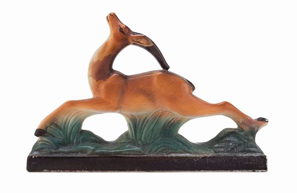 FIGURA DI ANTILOPE IN CERAMICA
