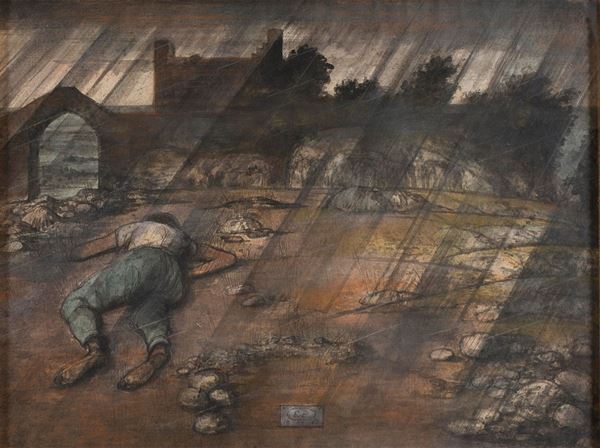 ACQUERELLO NAUFRAGIO DI EUGENE BERMAN