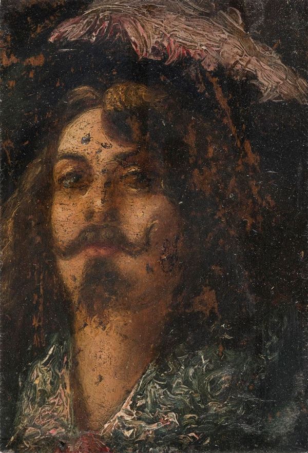 DIPINTO VOLTO DI PITTORE SPAGNOLO