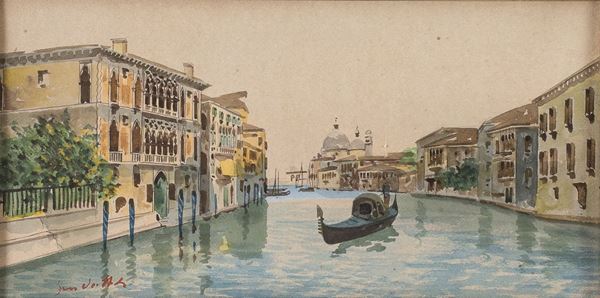 ACQUERELLO PALAZZO CAVALLI FRANCHETTI, VENEZIA