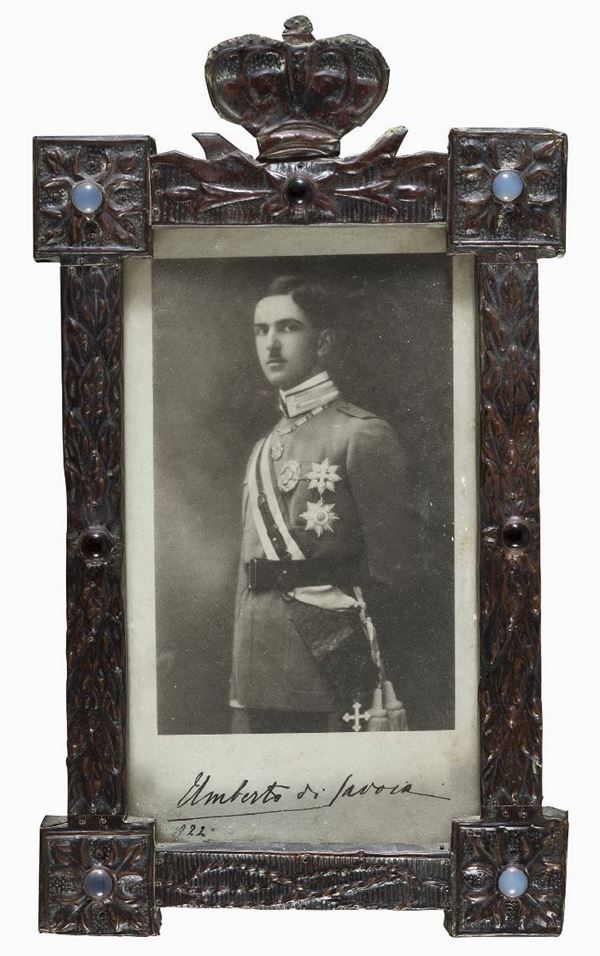 FOTOGRAFIA CON AUTOGRAFO DI UMBERTO DI SAVOIA