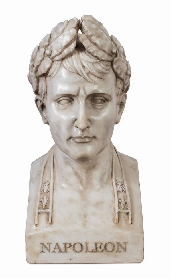 BUSTO DI NAPOLEONE IN MARMO BIANCO