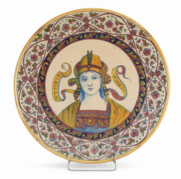 PIATTO IN CERAMICA A LUSTRO, GUALDO TADINO
