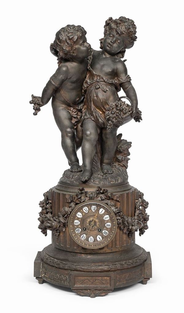 OROLOGIO DA TAVOLO IN ANTIMONIO