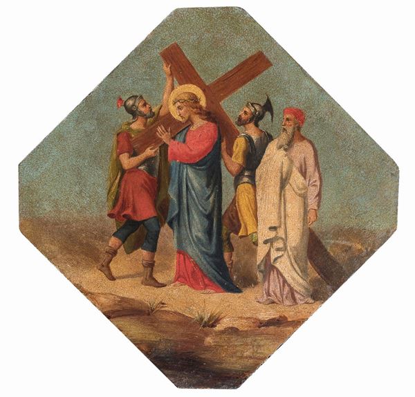 DIPINTO SALITA AL CALVARIO