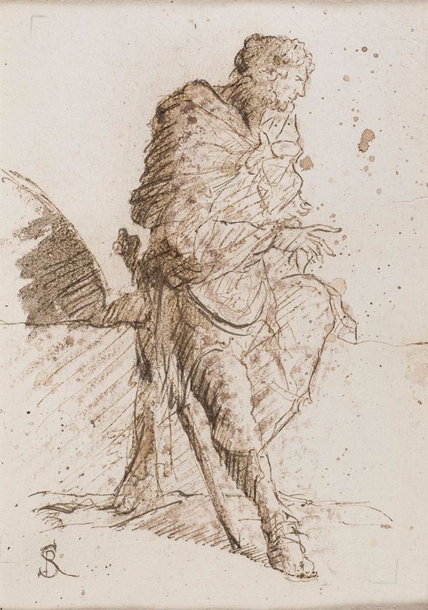 COPPIA DI DISEGNI ARMIGERI
