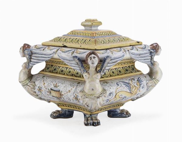 VASO IN MAIOLICA, PROBABILMENTE URBINO