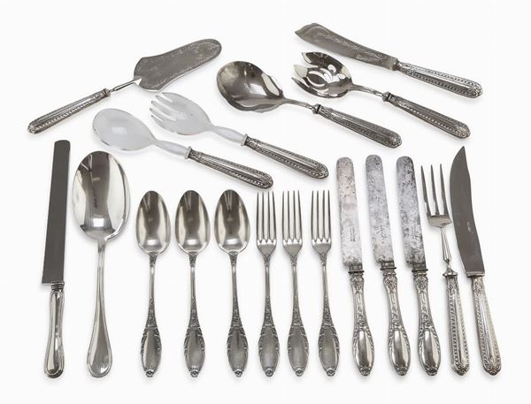 SERVIZIO DI POSATE IN ARGENTO, REGNO D'ITALIA 1872/1933