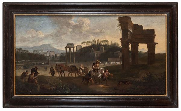 DIPINTO FORO ROMANO ATTRIBUITO PIETER VAN LAER