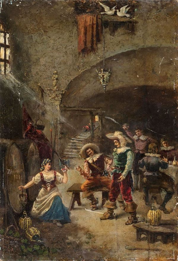 SCENA DI OSTERIA F.TO Z. ANDRETTI