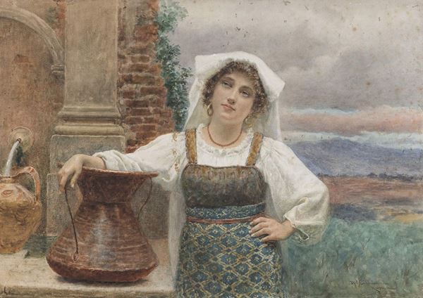 PASTELLO POPOLANA DI NAZARENO CIPRIANI
