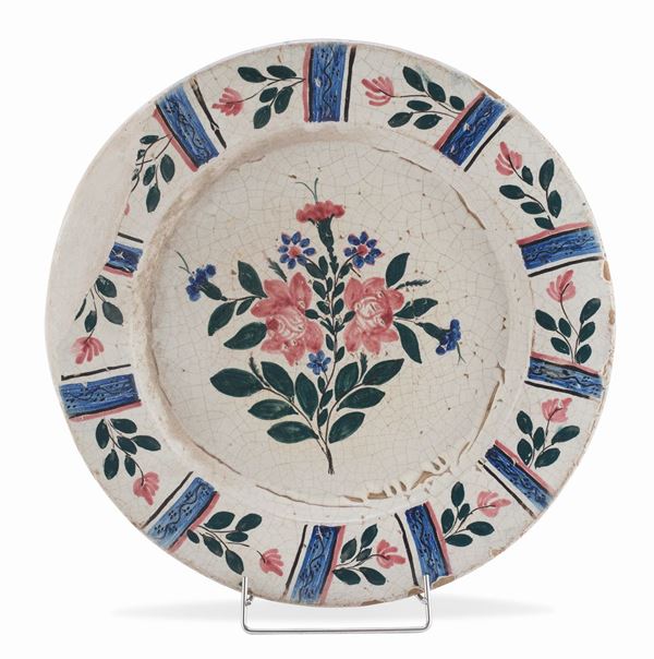 PIATTO IN MAIOLICA, SICILIA