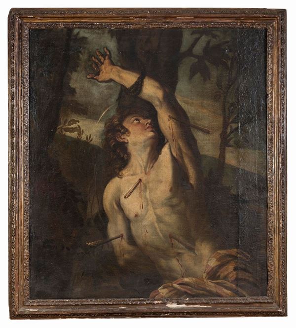 DIPINTO SAN SEBASTIANO DELLA SCUOLA DI ANNIBALE CARRACCI