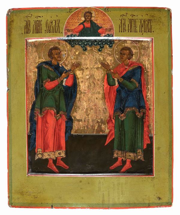 ICONA SANTI MARTIRI FLORO E LAURO