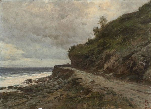 DIPINTO VEDUTA COSTIERA