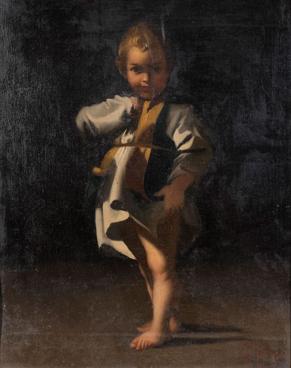 DIPINTO FANCIULLO DA BARTOLOMEO SCHEDONI