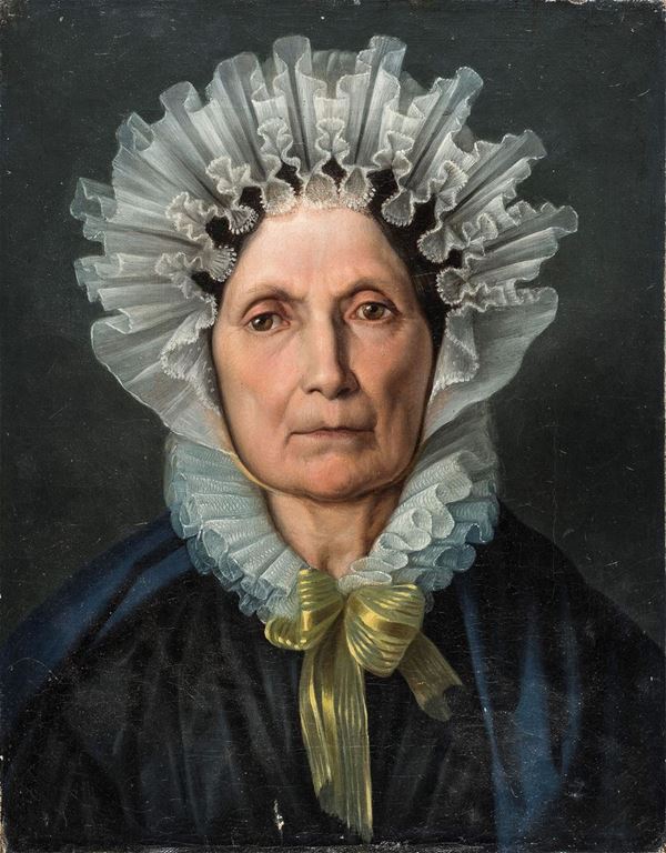 GENTILDONNA CON CUFFIA DI PITTORE TEDESCO