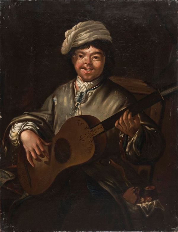 SUONATORE DI CHITARRA DI PITTORE NAPOLETANO