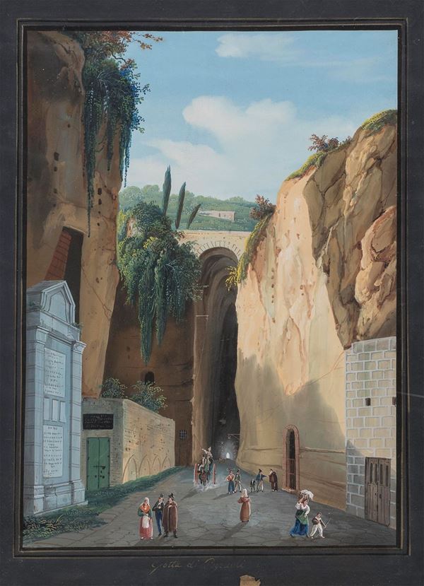 GOUACHE GROTTA DI POZZUOLI