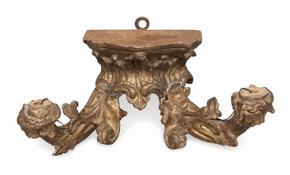 APPLIQUE IN LEGNO DORATO BAROCCA