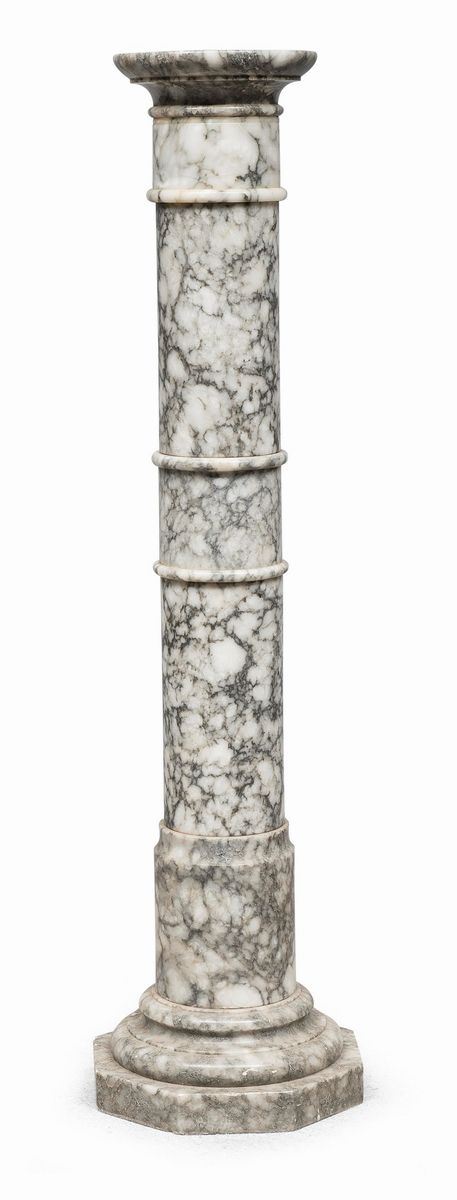 COLONNA IN MARMO GRIGIO