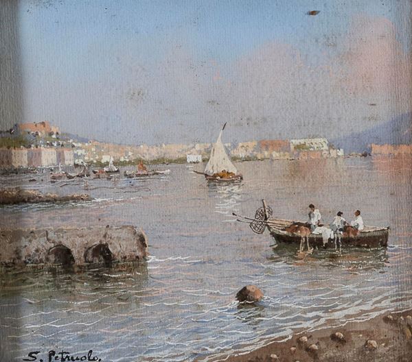ACQUERELLO PESCATORI F.TO SALVATORE PETRUOLO