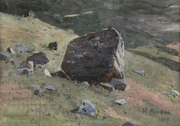 ACQUERELLO CAMPAGNA DI ENRICO COLEMAN
