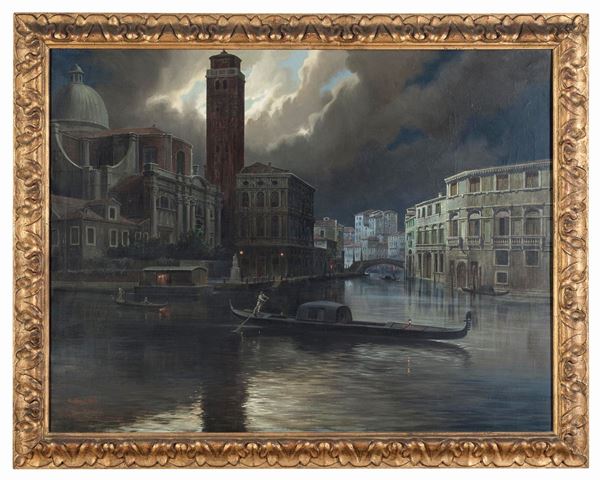 DIPINTO VENEZIA DI CESARE FERRI