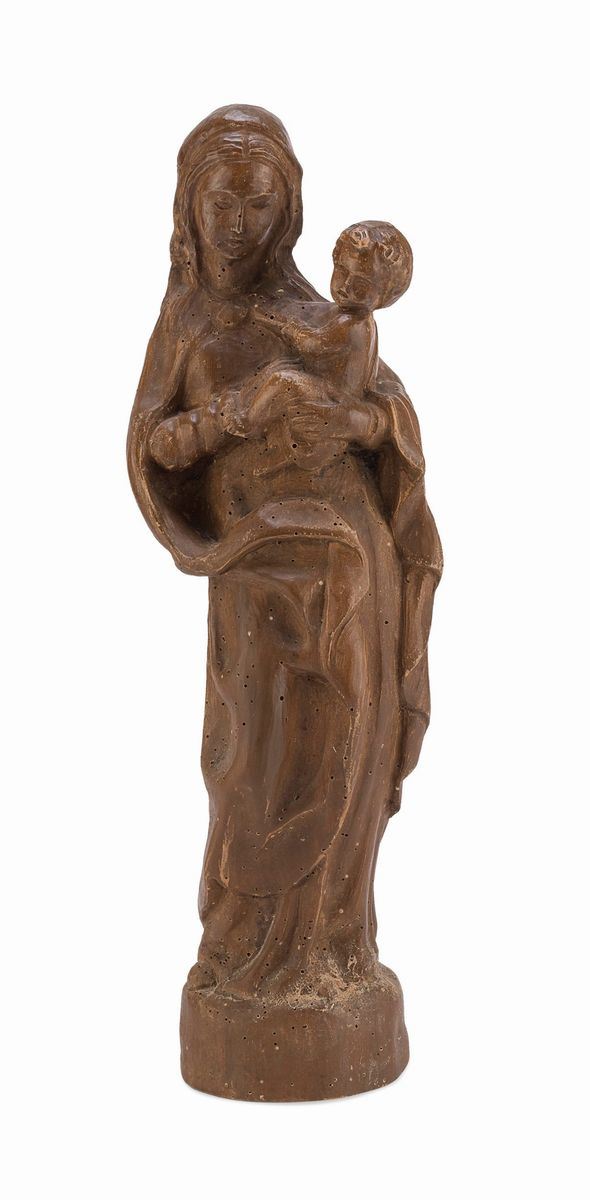 SCULTURA DELLA VERGINE COL BAMBINO, NAPOLI