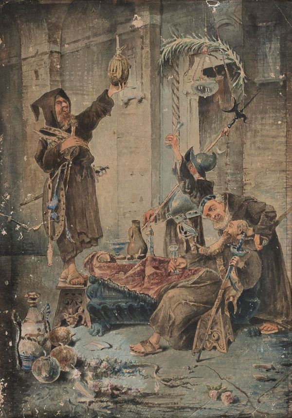 COPPIA DI ACQUERELLI FRATI DI FILIPPO CIRELLI