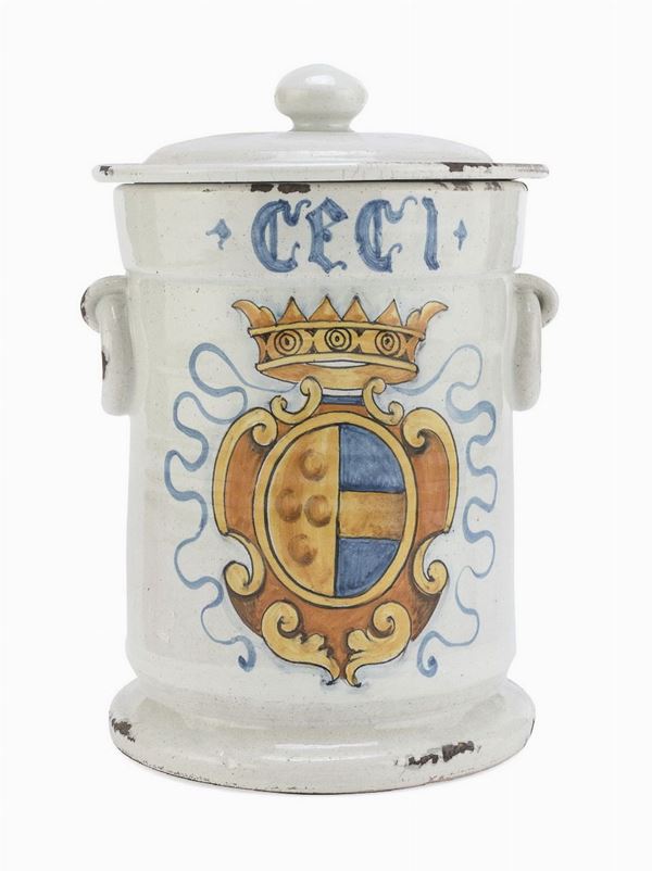 VASO DA FARMACIA IN MAIOLICA