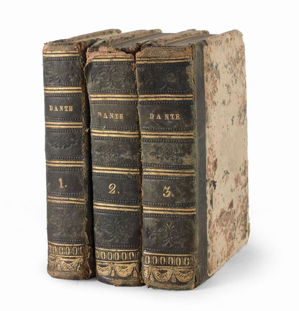 TRE VOLUMETTI DIVINA COMMEDIA