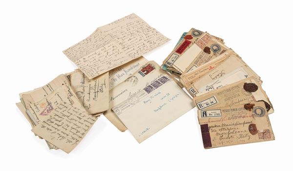 LOTTO CARTOLINE E LETTERE DI SERGIO MINIUSSI