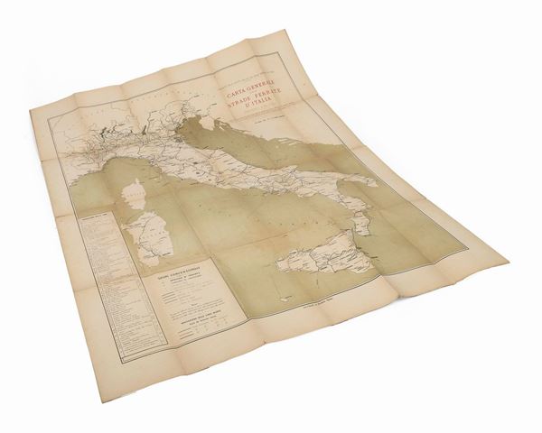 CARTA STRADE FERRATE D&#39;ITALIA