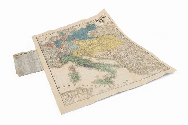 CARTA GEOGRAFICA GUERRA DEL 1866