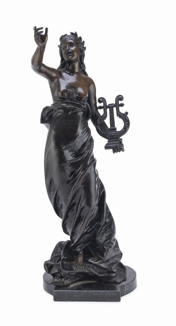 BRONZO ALLEGORIA DELLA MUSICA