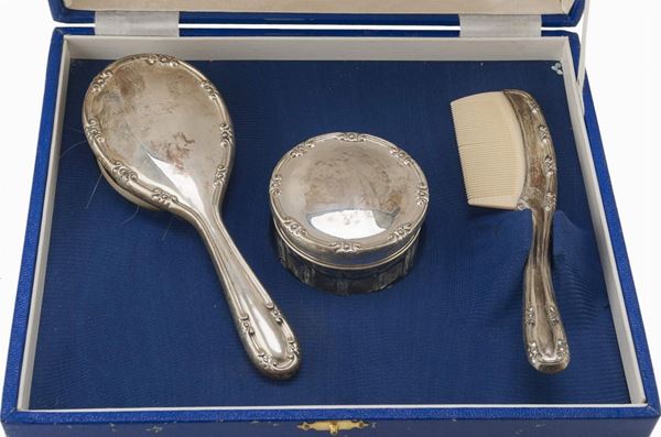 SERVIZIO DA TOLETTA IN ARGENTO, FIRENZE