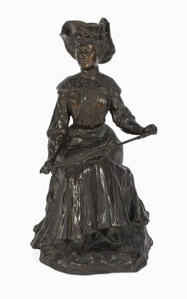 BRONZO GENTIDONNA DELLA FONDERIA NELLI ROMA