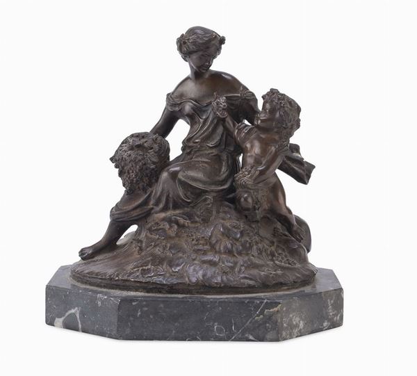 BRONZO ALLEGORIA BACCHICA