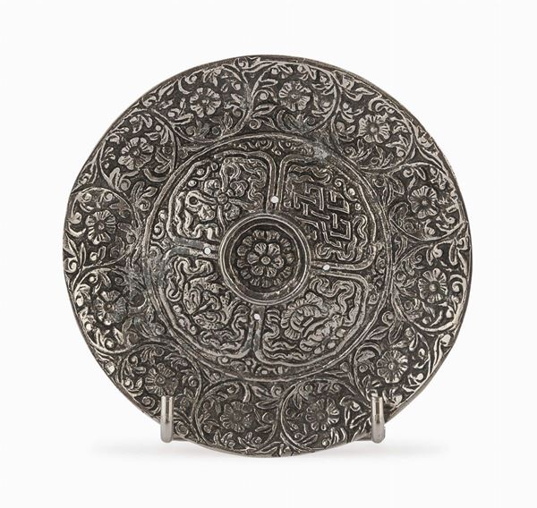 PIATTINO IN ARGENTO, INDIA XIX SECOLO