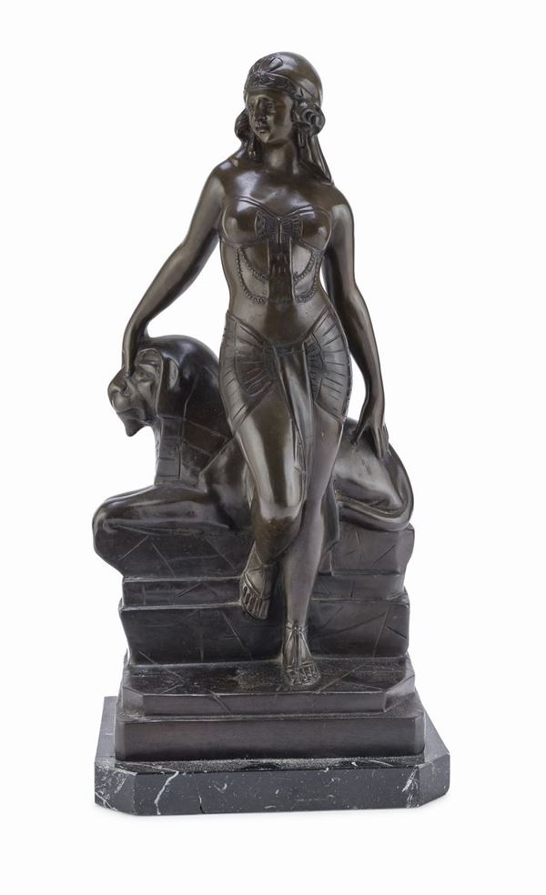 BRONZO ALLEGORIA EGIZIA F.TA CAUSSE