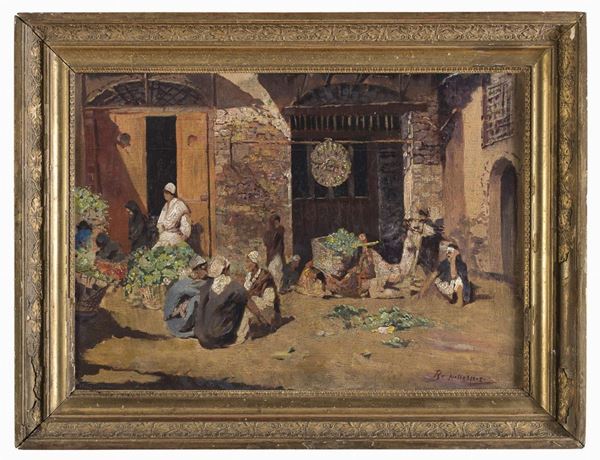 DIPINTO MERCATO ORIENTALE