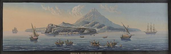 DIPINTO VEDUTE DI PROCIDA E ISCHIA